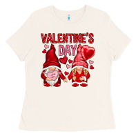 Bone valentines day with gnomies Ladies Tee - NancyCooperArtShop