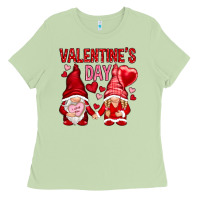 Matcha valentines day with gnomies Ladies Tee - NancyCooperArtShop
