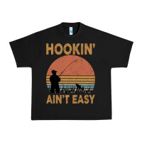 Black Hookin Ain t Easy Fishing Urban Heavy Tee - Bettercallsaul