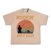 Burro Hookin Ain t Easy Fishing Urban Heavy Tee - Bettercallsaul