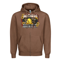 Chestnut Nothing Soft About It Zipper Hoodie - FaDigitalArtStudio