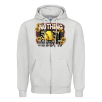 Dove Grey Nothing Soft About It Zipper Hoodie - FaDigitalArtStudio