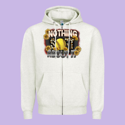 Nothing Soft About It Zipper Hoodie Designed By Fadigitalartstudio