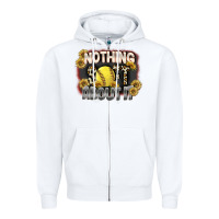 White Nothing Soft About It Zipper Hoodie - FaDigitalArtStudio