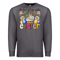 Charcoal Heather Oh For Peeps Sake Easter Premium Sweatshirt - CowhideDigitalArt