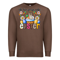 Chestnut Oh For Peeps Sake Easter Premium Sweatshirt - CowhideDigitalArt