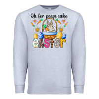 Heather Grey Oh For Peeps Sake Easter Premium Sweatshirt - CowhideDigitalArt