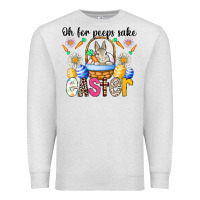 Oatmeal Heather Oh For Peeps Sake Easter Premium Sweatshirt - CowhideDigitalArt