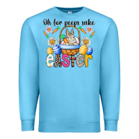 Ocean Blue Oh For Peeps Sake Easter Premium Sweatshirt - CowhideDigitalArt