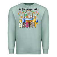 Seafoam Oh For Peeps Sake Easter Premium Sweatshirt - CowhideDigitalArt