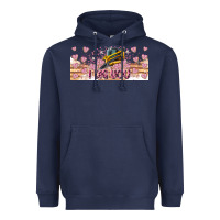 Navy I Dig You Valentine 16oz Heavyweight Hoodie - CowhideDigitalArt
