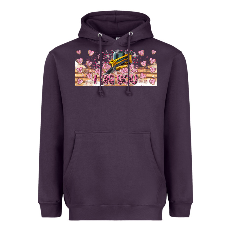 I Dig You Valentine 16oz Heavyweight Hoodie by CowhideDigitalArt | Teevron