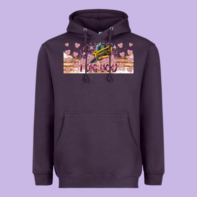 I Dig You Valentine 16oz Heavyweight Hoodie Designed By Cowhidedigitalart