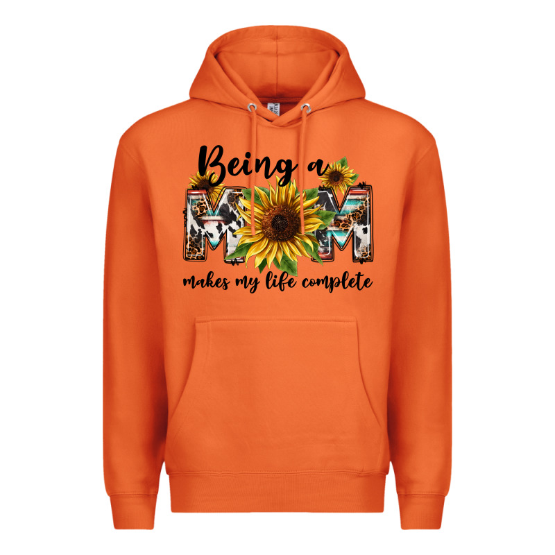 Being A Mom Makes My Life Complete Mother's Day Premium Hoodie by FaDigitalArtStudio | Teevron