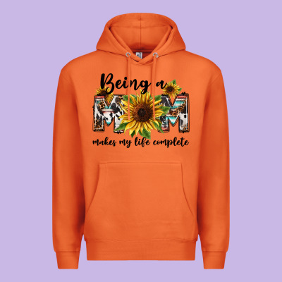 Being A Mom Makes My Life Complete Mother's Day Premium Hoodie Designed By Fadigitalartstudio