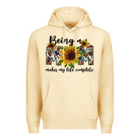 Pina Colada Being a mom makes my life complete Mother's Day Premium Hoodie - FaDigitalArtStudio