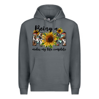 Rock Being a mom makes my life complete Mother's Day Premium Hoodie - FaDigitalArtStudio