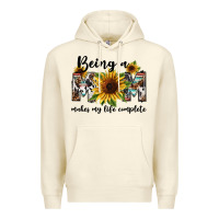 Sandshell Being a mom makes my life complete Mother's Day Premium Hoodie - FaDigitalArtStudio