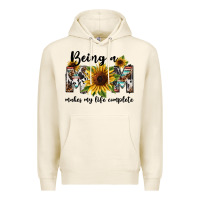 Tofu Being a mom makes my life complete Mother's Day Premium Hoodie - FaDigitalArtStudio