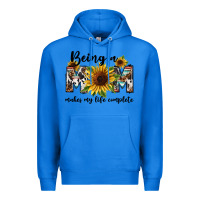 True Royal Being a mom makes my life complete Mother's Day Premium Hoodie - FaDigitalArtStudio