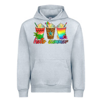 Heather Grey hello summer Urban Hoodie - Artiststas