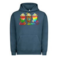 Pigment Midnight Navy hello summer Urban Hoodie - Artiststas
