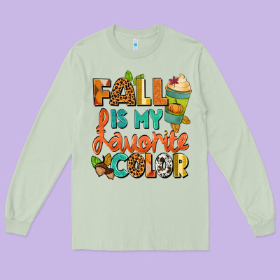 Fall Is My Favorite Color Long Sleeve Tee Designed By Nancycooperartshop