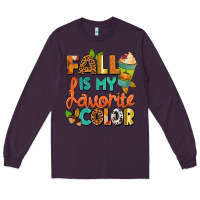 Plum Fall is my favorite color Long Sleeve Tee - NancyCooperArtShop