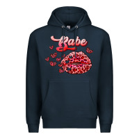 Navy babe with kiss Premium Hoodie - RanaPortraitStore