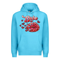 Ocean Blue babe with kiss Premium Hoodie - RanaPortraitStore