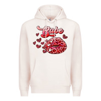 Pale Pink babe with kiss Premium Hoodie - RanaPortraitStore