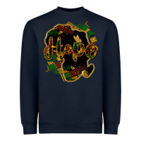 Navy Hope black history Heavyweight Sweatshirt - HowdyJamesFarm