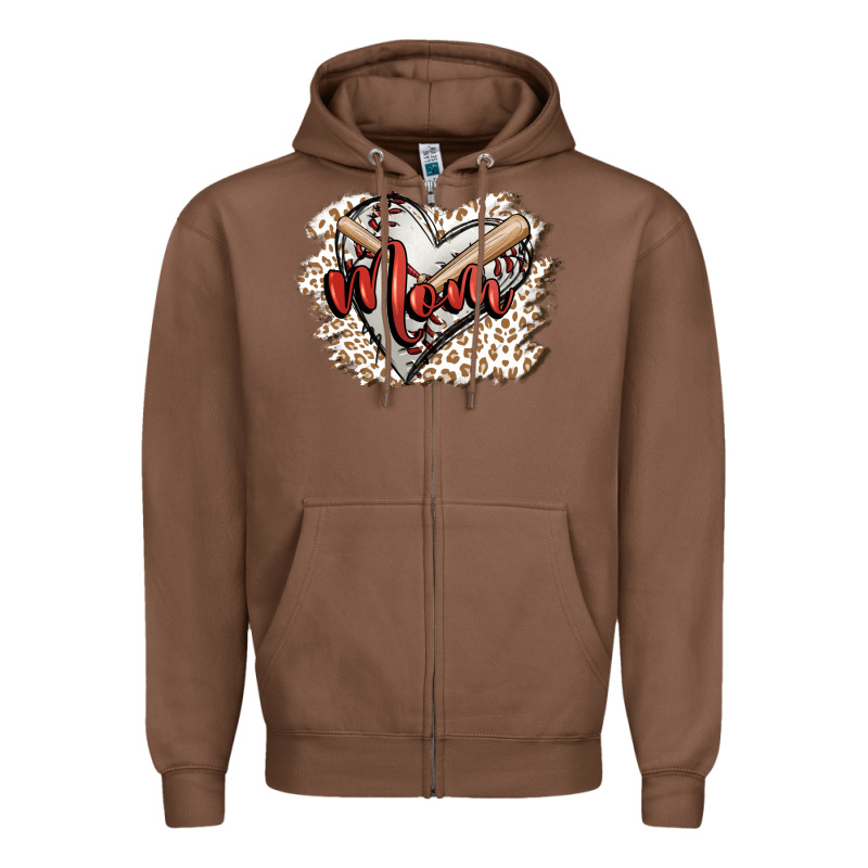 Baseball Mom Zipper Hoodie by FaDigitalArtStudio | Teevron