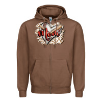 Chestnut baseball mom Zipper Hoodie - FaDigitalArtStudio
