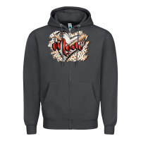 Smoke baseball mom Zipper Hoodie - FaDigitalArtStudio
