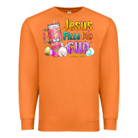 Carrot Jesus Fills My Cup Easter Premium Sweatshirt - CowhideDigitalArt