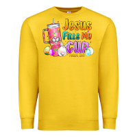 Lemon Jesus Fills My Cup Easter Premium Sweatshirt - CowhideDigitalArt