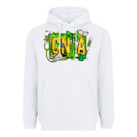 White St. Patricks Day Cna Heavyweight Hoodie - CowhideDigitalArt