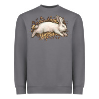 Storm Bunny Rabbit leopard Easter Day Heavyweight Sweatshirt - HowdyJamesFarm