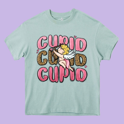 Cupid Cupid Cupid Valentine's Day Heavy Core Tee Designed By Maliassmallbusiness