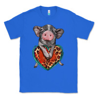 True Royal baby pig with leopard heart Classic Tee - BarkalooDesign
