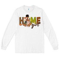 White Home girl Fall afro girl Long Sleeve Tee - NancyCooperArtShop