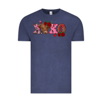 Vintage Denim xoxo highland cow Vintage Tee - RanaPortraitStore