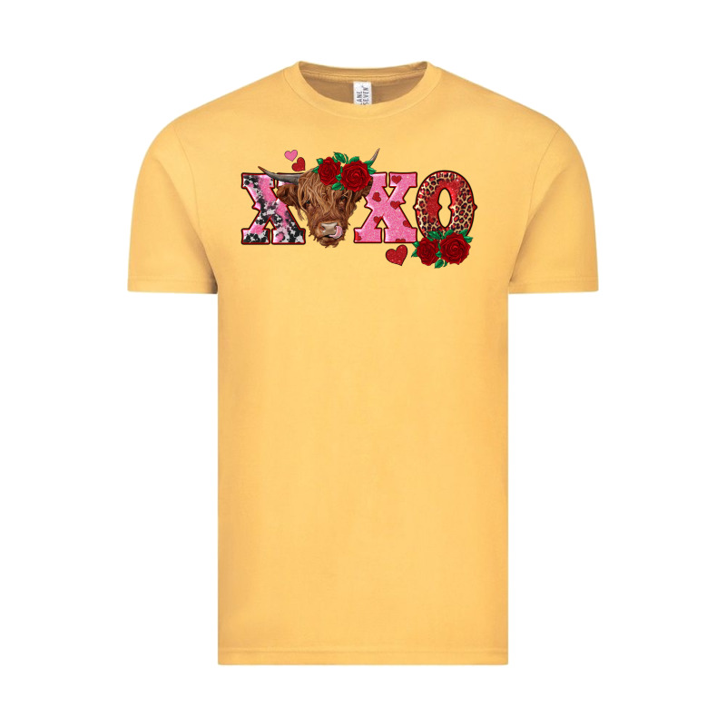 Xoxo Highland Cow Vintage Tee by RanaPortraitStore | Teevron