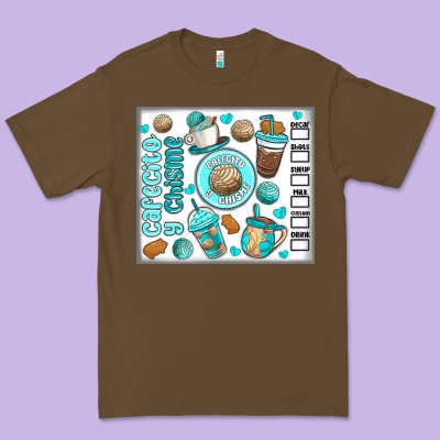 Cafecito Y Chisme Premium Tee Designed By Maliassmallbusiness