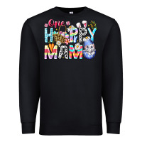 Black One Happy Mama Easter Bunny Premium Sweatshirt - CowhideDigitalArt