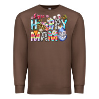 Chestnut One Happy Mama Easter Bunny Premium Sweatshirt - CowhideDigitalArt