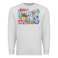 Dove Grey One Happy Mama Easter Bunny Premium Sweatshirt - CowhideDigitalArt