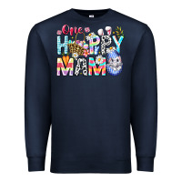 Navy One Happy Mama Easter Bunny Premium Sweatshirt - CowhideDigitalArt
