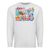 Oatmeal Heather One Happy Mama Easter Bunny Premium Sweatshirt - CowhideDigitalArt